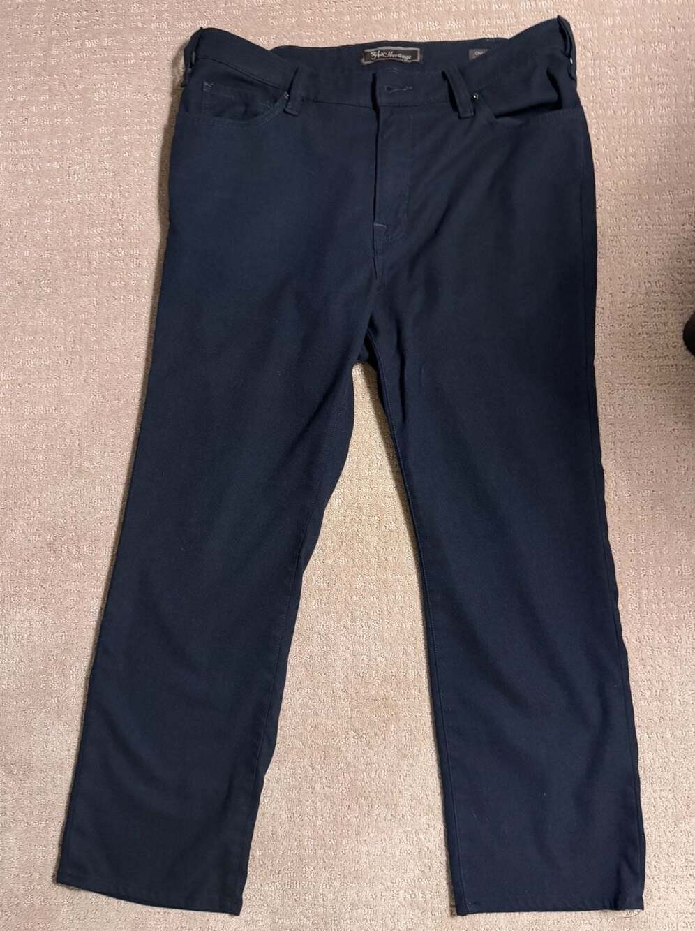 34 Heritage Charisma Comfort-Rise Classic Fit Pants 38/30 Black